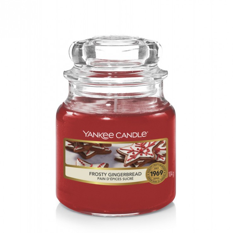 Kleine Frosty Gingerbread Kerze von Yankee Candle