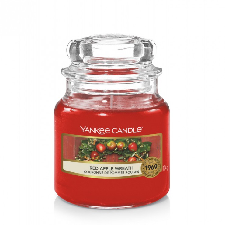 Kleine Kerze Red Apple Wreath von Yankee Candle