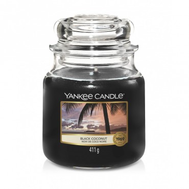 Schwarze Kokosnuss Yankee Candle mittlere Kerze