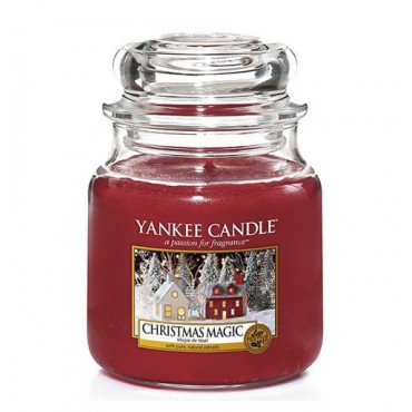 Yankee Candle Weihnachtszauber mittelgroße Kerze