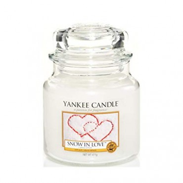 Snow in Love Yankee Candle mittelgroße Kerze