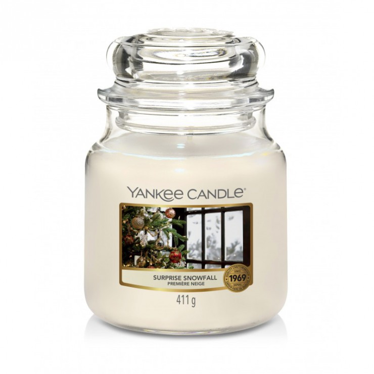 Surprise Snowfall mittelgroße Kerze von Yankee Candle
