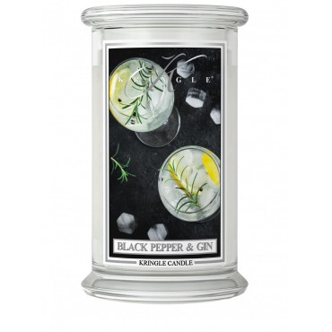 Große Black Pepper Gin Kringle Kerze