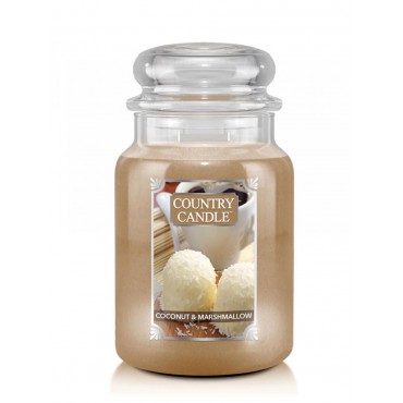 Große Kokosnuss Marshmallow Land Kerze