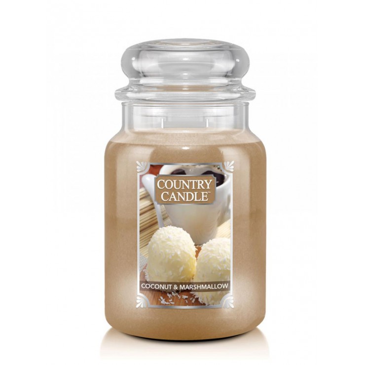 Große Kokosnuss Marshmallow Land Kerze