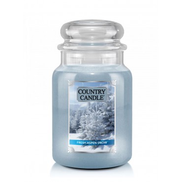 Große Fresh Aspen Snow Country Kerze