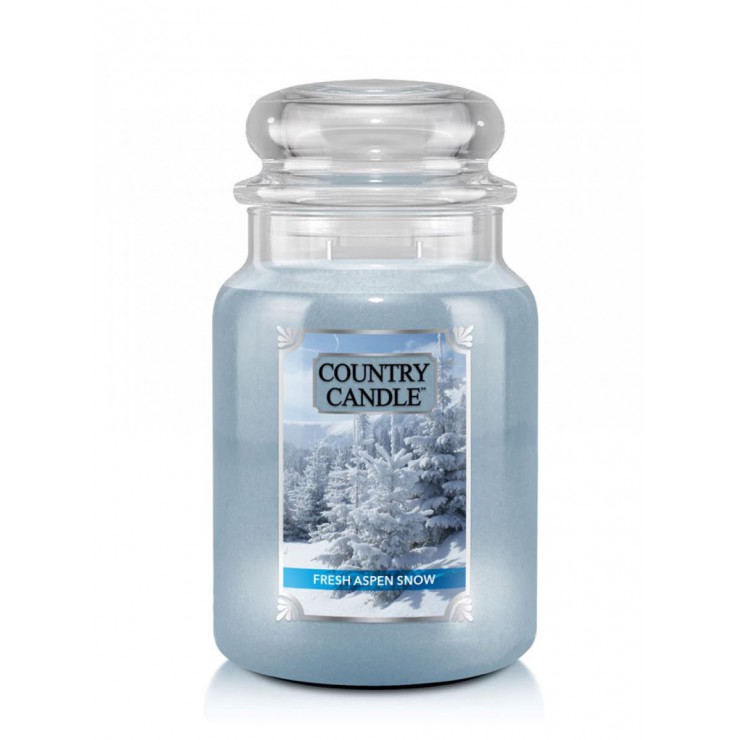 Große Fresh Aspen Snow Country Kerze