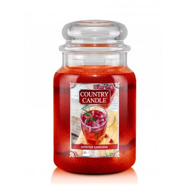 Große Winter Sangria Land Kerze