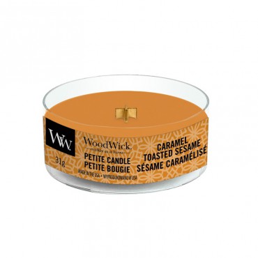 Petite Caramel Gerösteter Sesam WoodWick Kerze