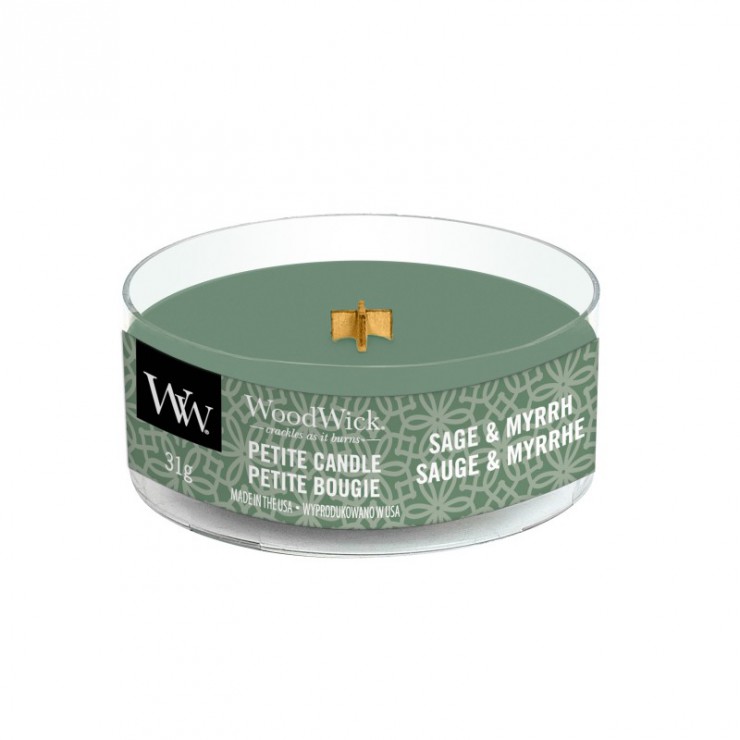 Petite Salbei & Myrrhe WoodWick Kerze