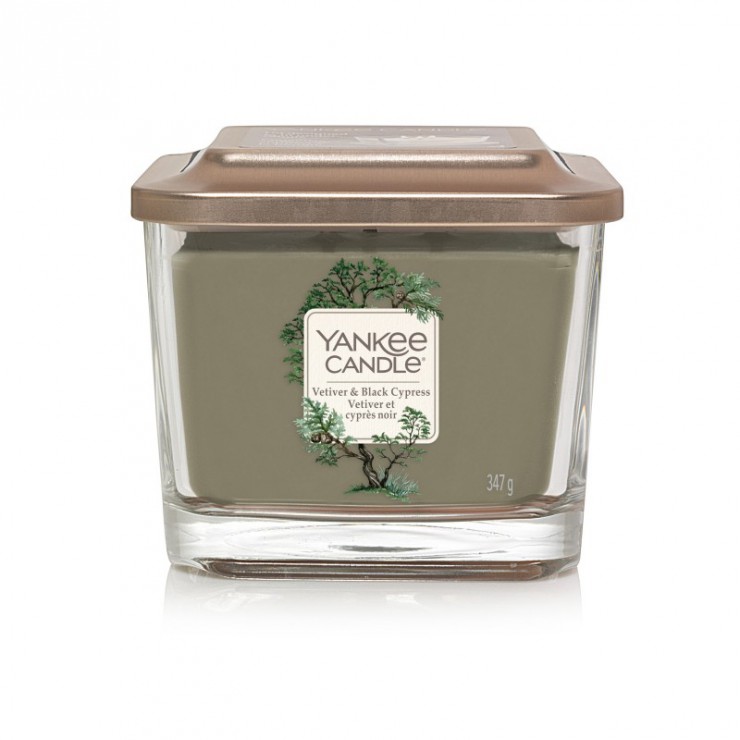 Elevation medium Vetiver & Black Cypress Kerze von Yankee Candle