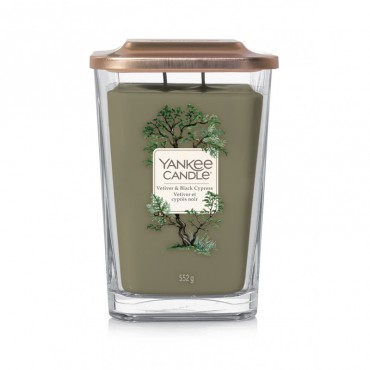 Elevation große Vetiver & Black Cypress Kerze von Yankee Candle