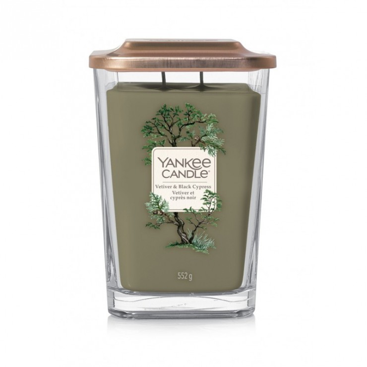 Elevation große Vetiver & Black Cypress Kerze von Yankee Candle
