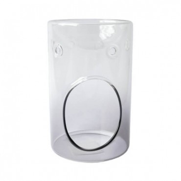 Savoy Wachs Kamin Grau Glas Yankee Kerze