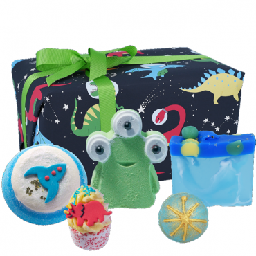 Dino-Milbenbomben-Kosmetik-Geschenkset