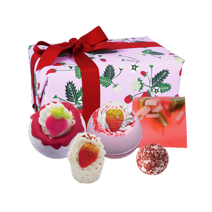 Strawberry Feels Forever Bomb Cosmetics Geschenkset