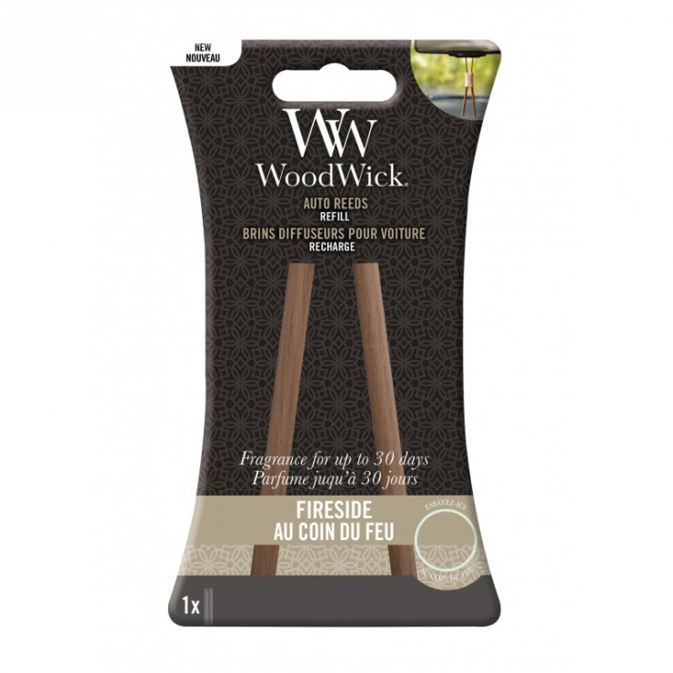 Fireside Woodwick Auto-Duftstäbchen zum Nachfüllen