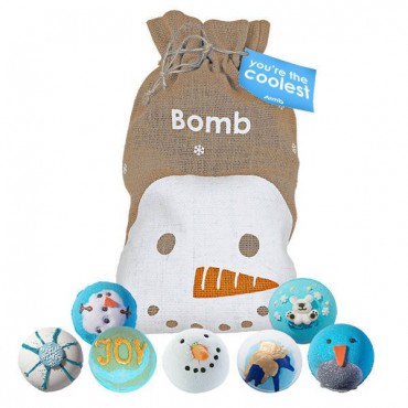 Weihnachtsmann Geschenktüten-Set You`re the Coolest Bomb Cosmetics