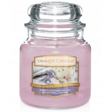 Medium Honig Lavendel Gelato Yankee Kerze