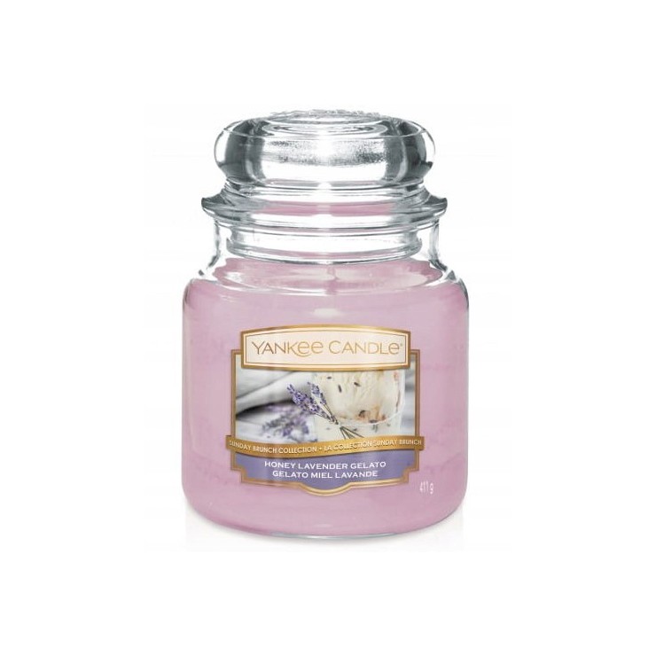 Medium Honig Lavendel Gelato Yankee Kerze