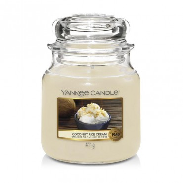 Medium Kokosnuss-Reis-Creme Yankee Kerze