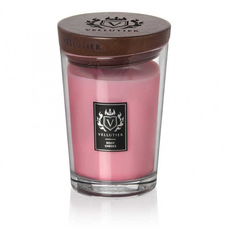 Große Kerze Rosy Cheeks Vellutier