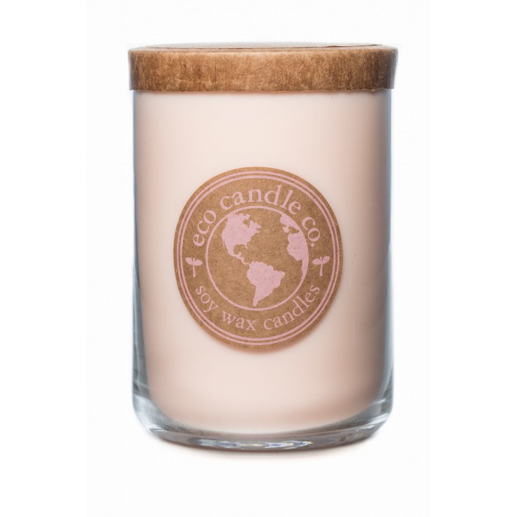 Große Vanille-Grapefruit-Öko-Kerze